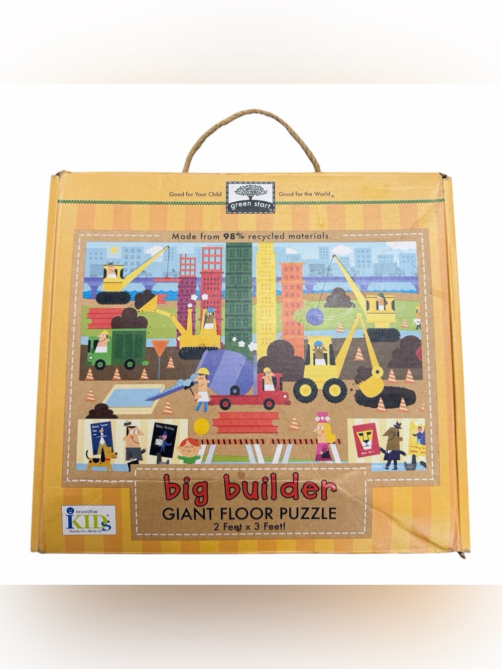 Innovative Kids Natural Play Big Builder Giant Floor Puzzle 60 Pieces Complete